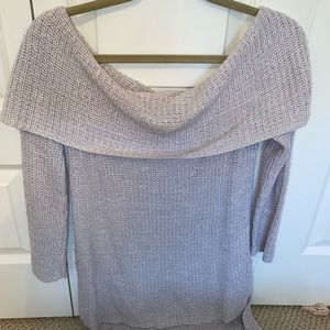 Off the shoulder sweater
